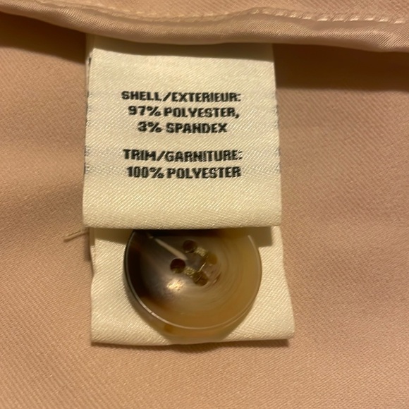 New Beware Bagatelle Collection Beige Tan Natural Trench Coat - Picture 10 of 17